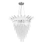 8433/7 ECLECTICO LN27 089  хром/прозрачный, металл/стекло/хрусталь Люстра подвесная  E14 7*40W 220V VERDY
