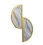 5448/2W L-VISION ODL_EX25 085 Настенный светильник бронзовый/металл/акрил/искусств/бежев-серый мрамор IP20 LED 2*G9 40W 220V TOSCANA