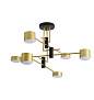 8404/6C COMFI LN 000 черный/золото, металл/пластик Светильник потолочный GX53 LED 6*7W 220V DIZZY
