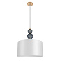 8418/3A CLASSI французское золото/серый,  металл/текстиль Подвес E27 3*40W 220V MIKIMITO