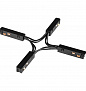135178 SHINO NT23 132 черный Гибкий токопроводящий соединитель для низковольтного шинопровода "X-образный" IP20 48V FLUM